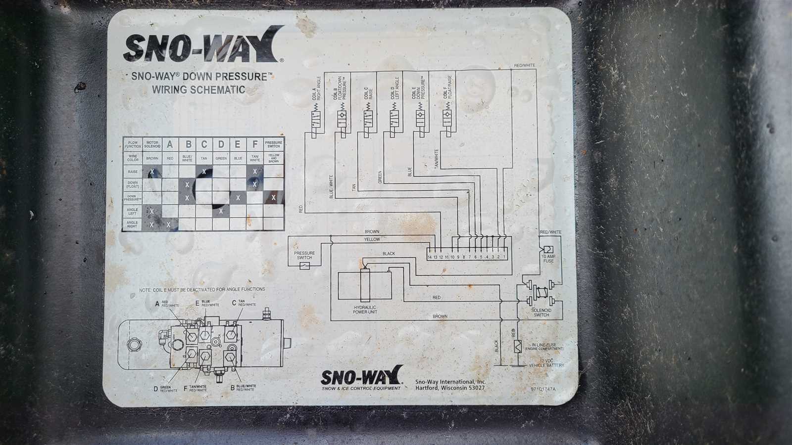 sno way snow plow wiring diagram