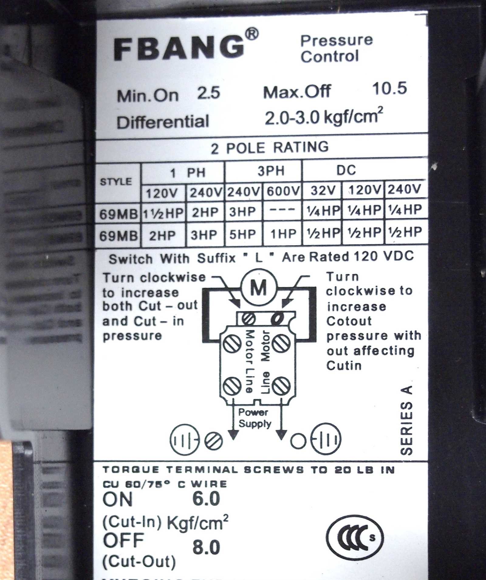 wiring diagram air compressor pressure switch