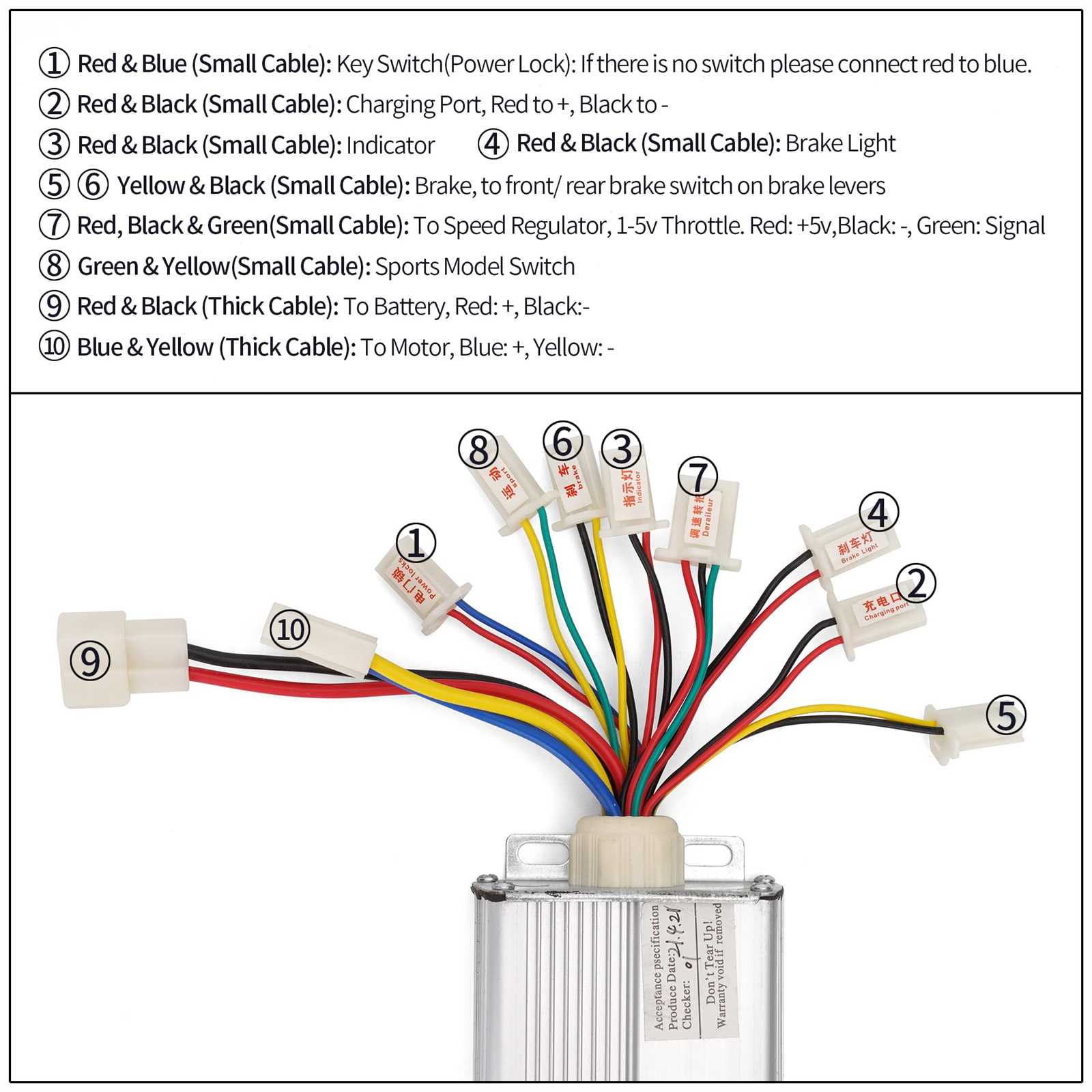 electric scooter controller wiring diagram