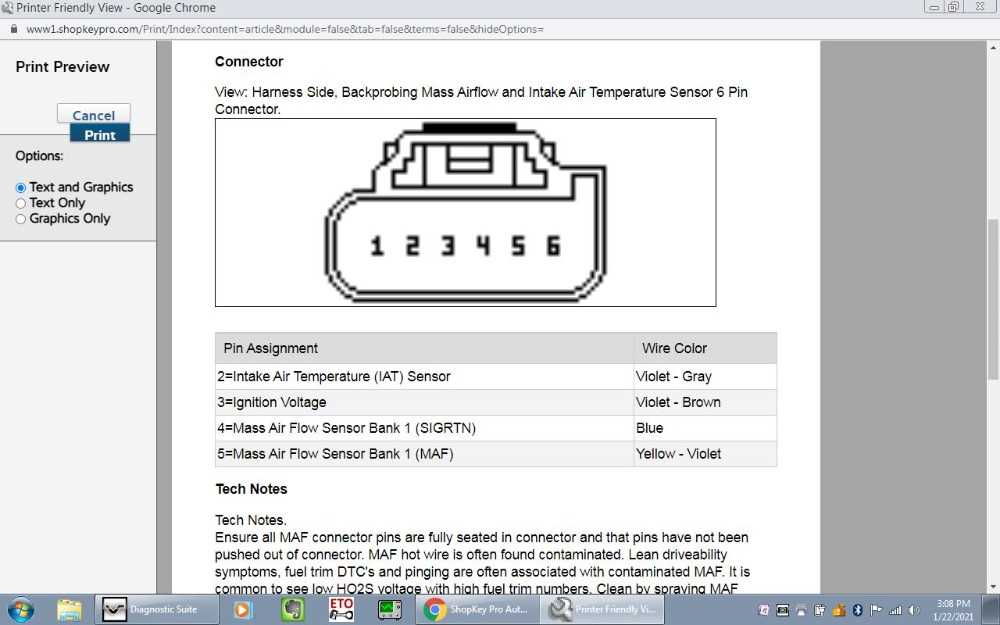 intake air temperature sensor wiring diagram