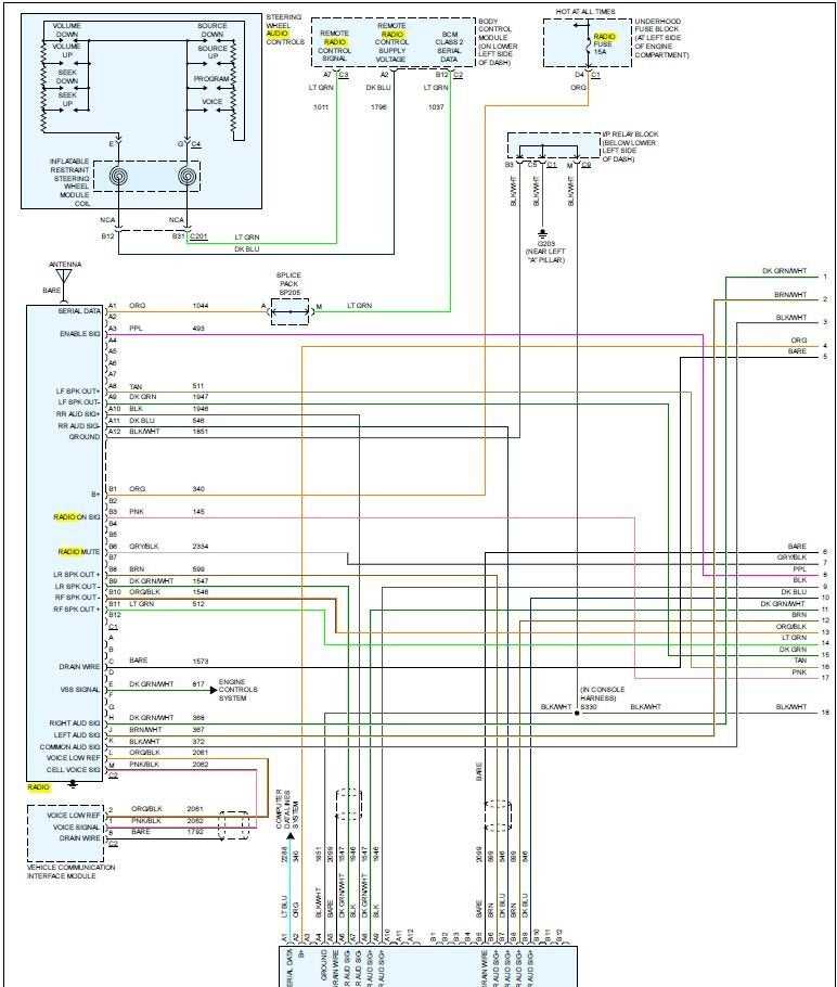 radio wiring diagram for a 2000 chevy silverado