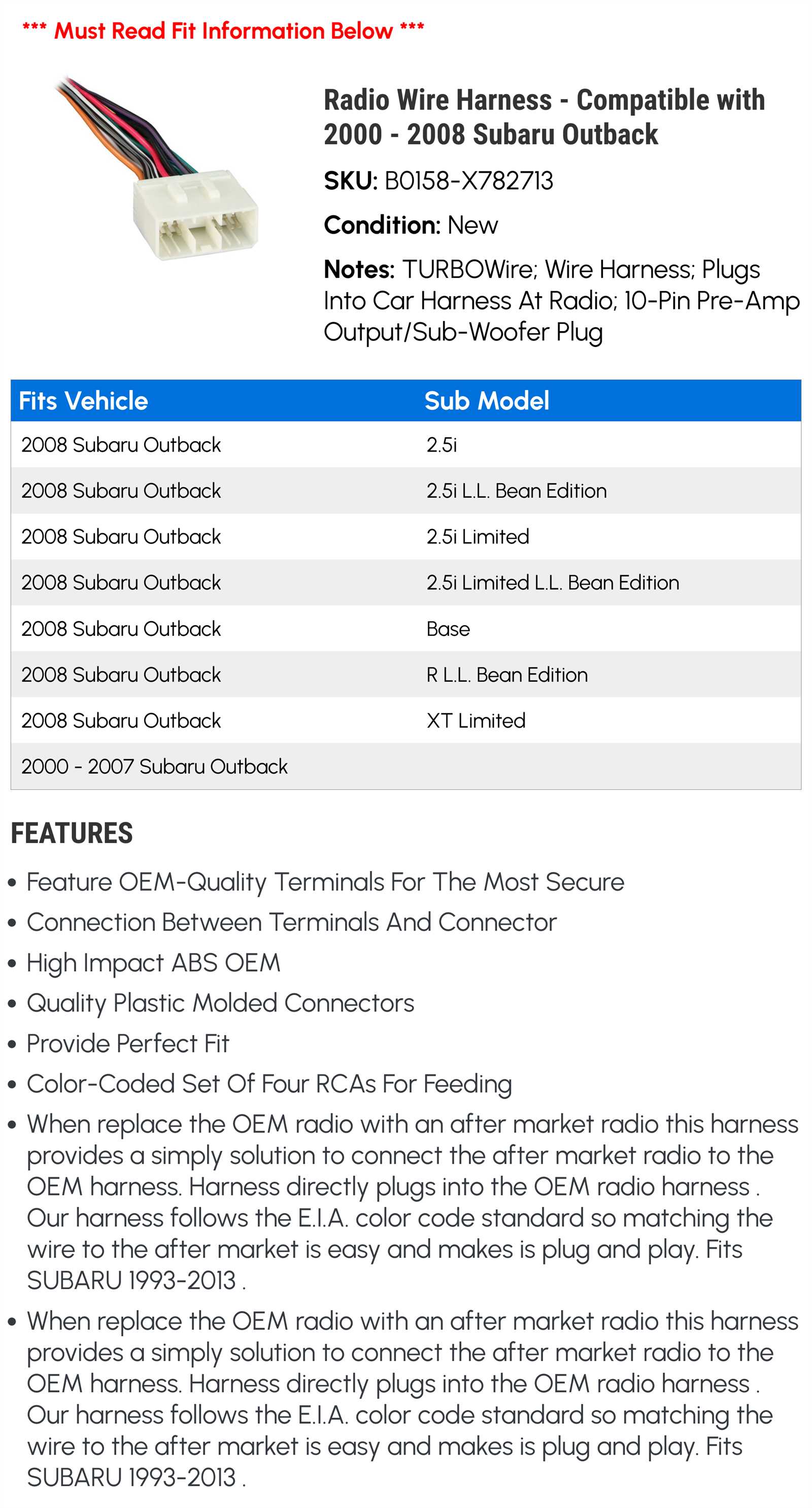 radio wiring subaru wiring diagram color codes