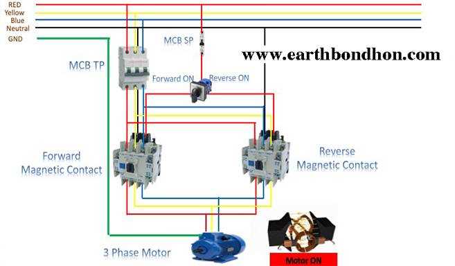 reversing a single phase motor wiring diagram