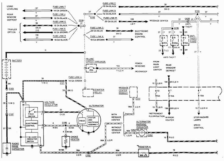 1997 lincoln town car radio wiring diagram