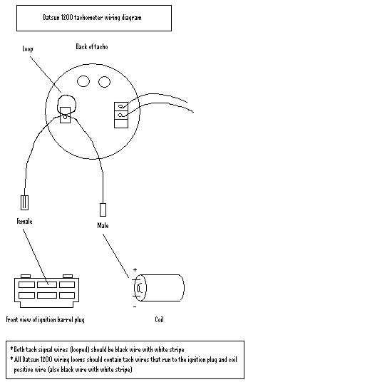 rpm tachometer wiring diagram