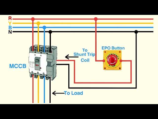 square d shunt trip circuit breaker wiring diagram