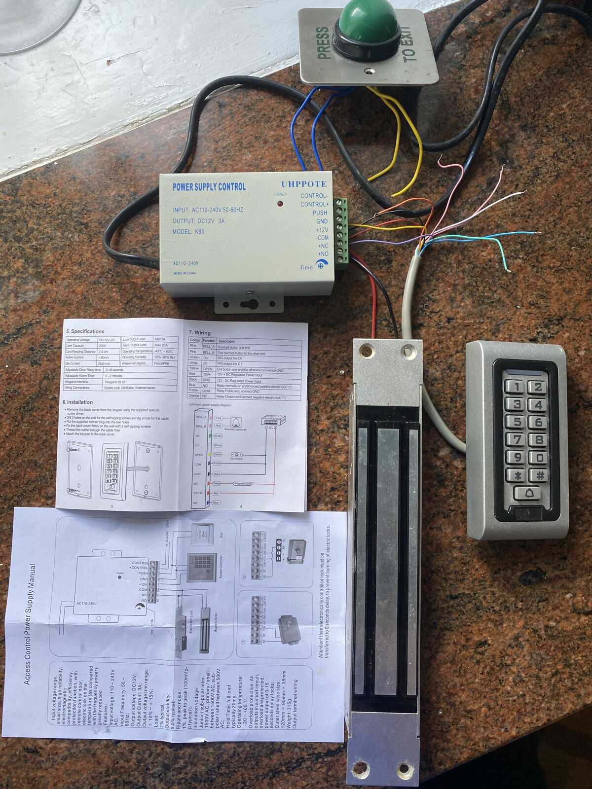 access controller wiring diagram