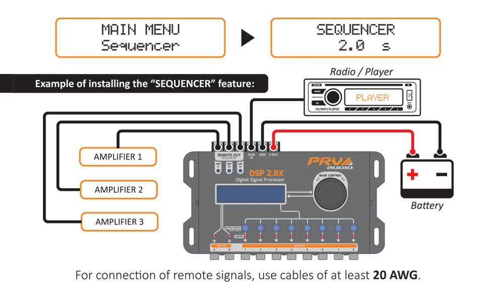 wiring car audio crossover installation diagram