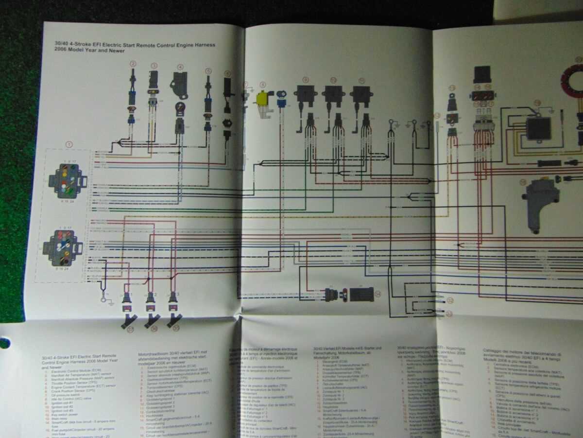 4 stroke mercury outboard wiring diagram schematic