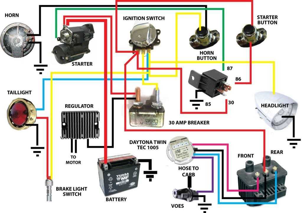 shovelhead starter relay wiring diagram