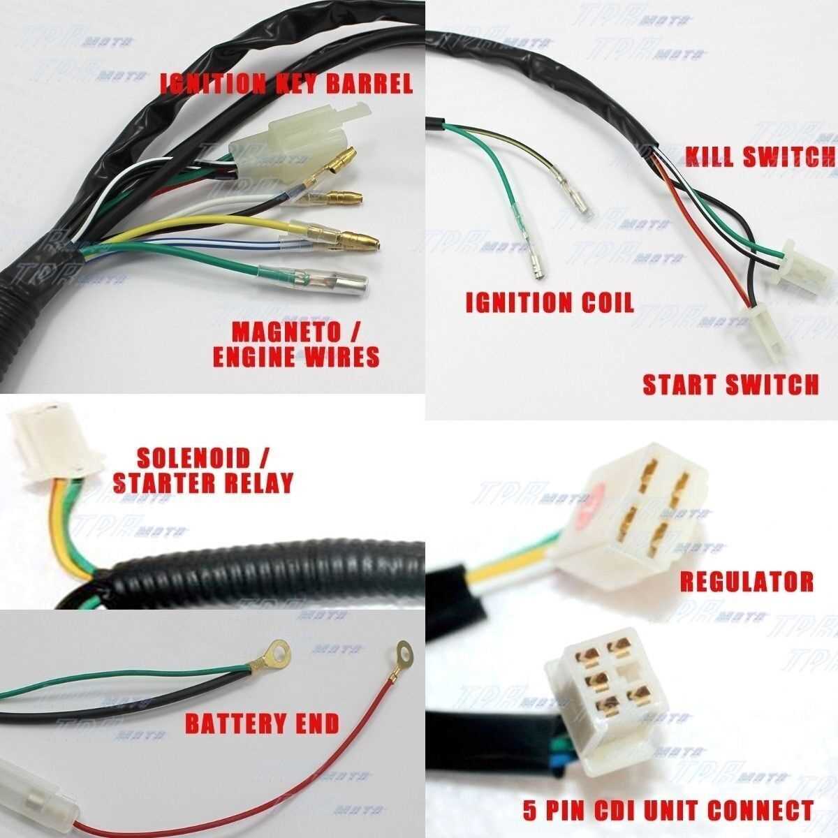 cdi kick start pit bike wiring diagram without battery