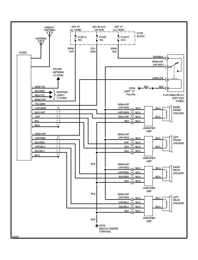 radio wiring cadillac bose amp wiring diagram