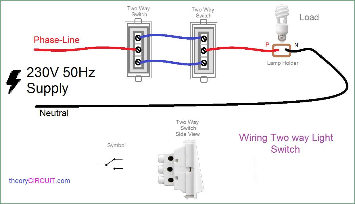 2 way switch wiring diagram