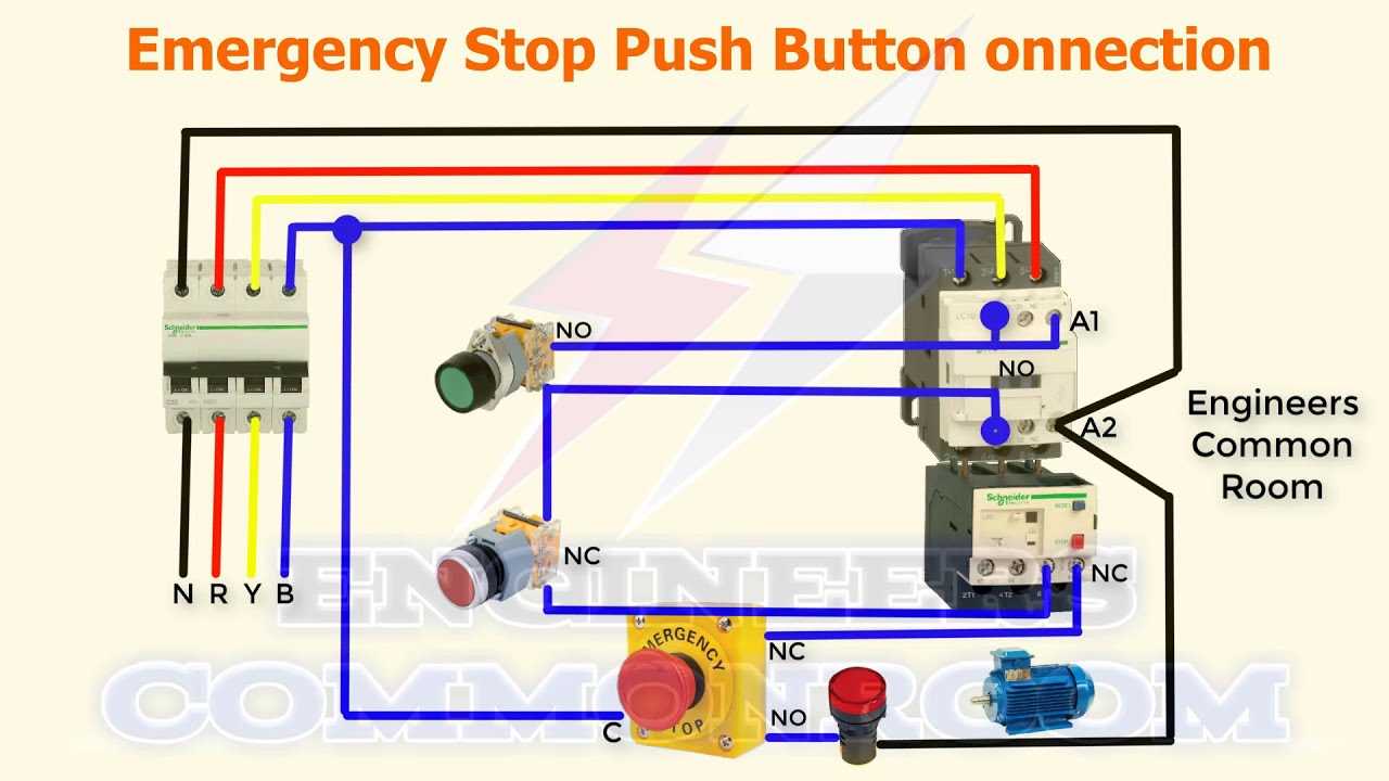 start stop push button station wiring diagram