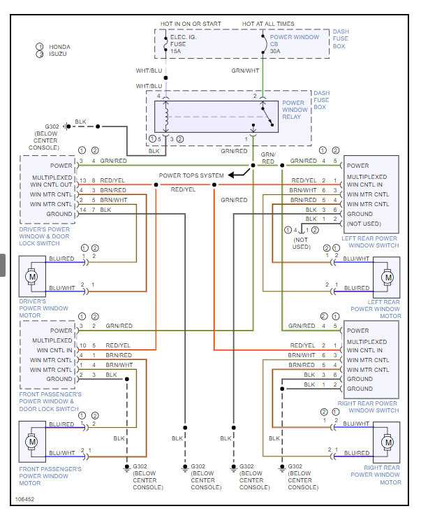 5 pin power window switch wiring diagram