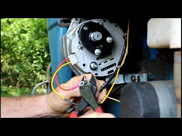 tractor alternator wiring diagram