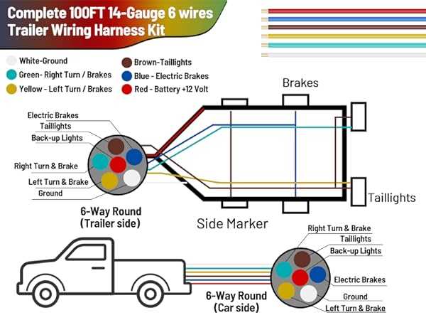 trailer light wiring diagram 6 pin