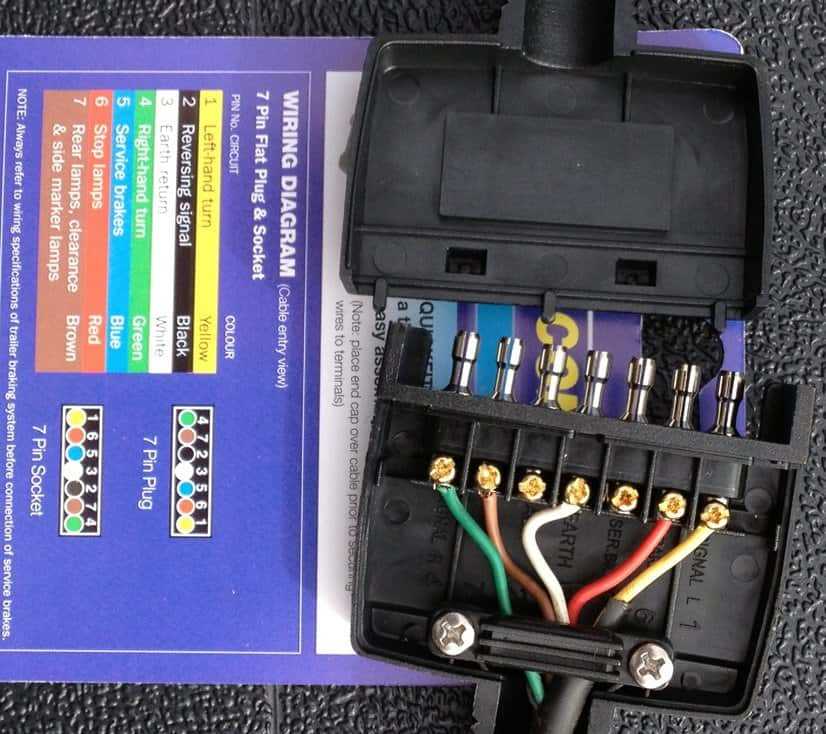 trailer light wiring diagram 7 pin