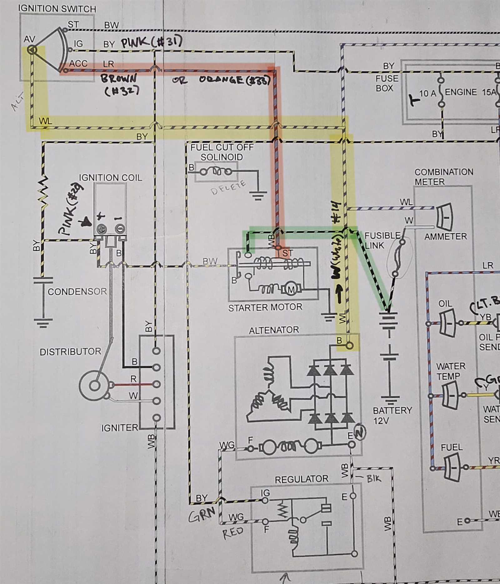 wiring diagram of ignition switch