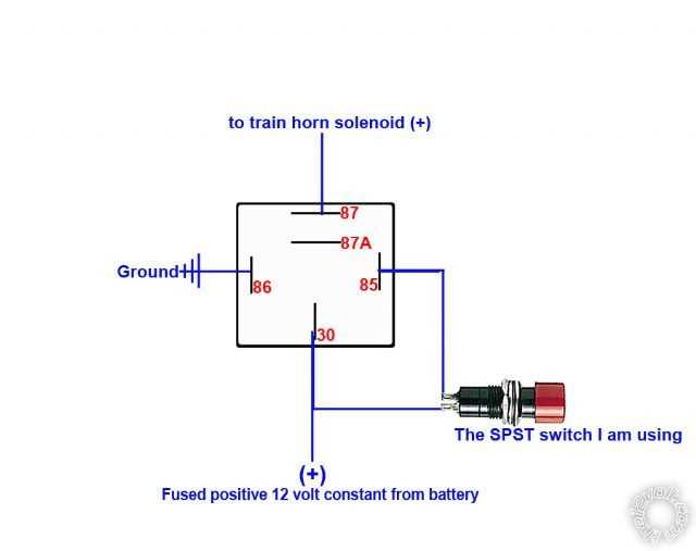 air horn relay wiring diagram