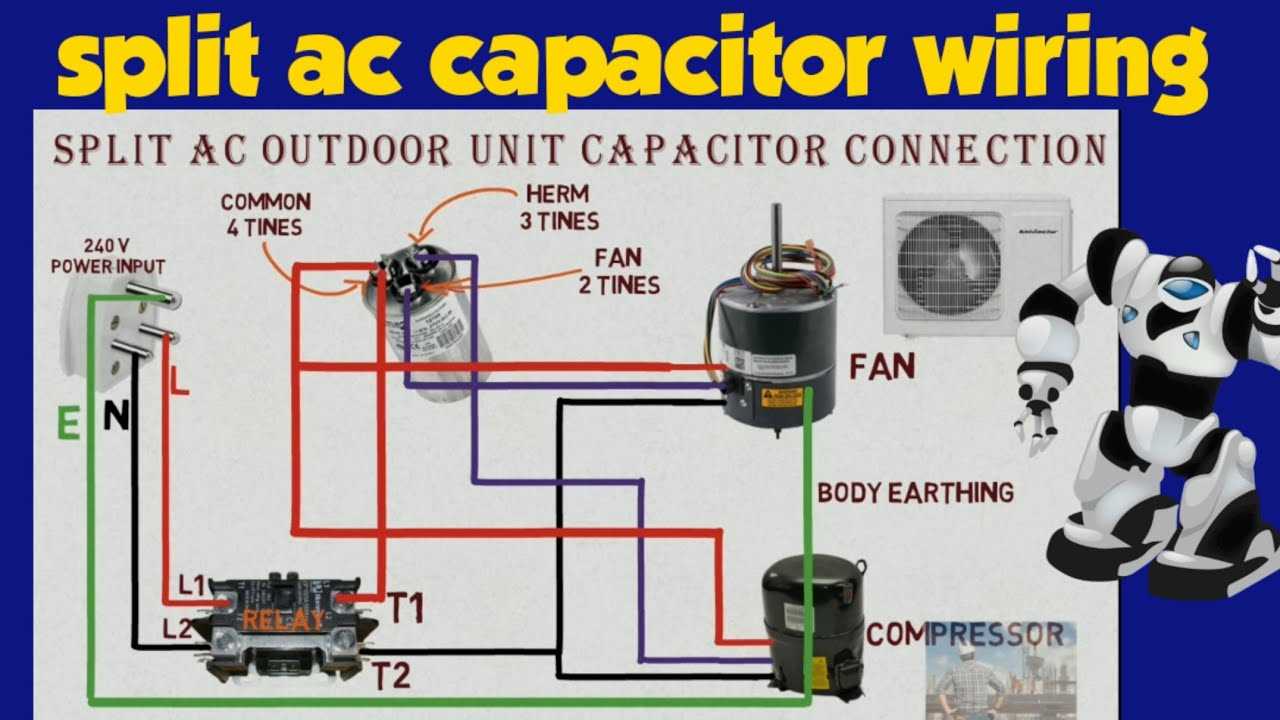 capacitor wiring diagram hvac