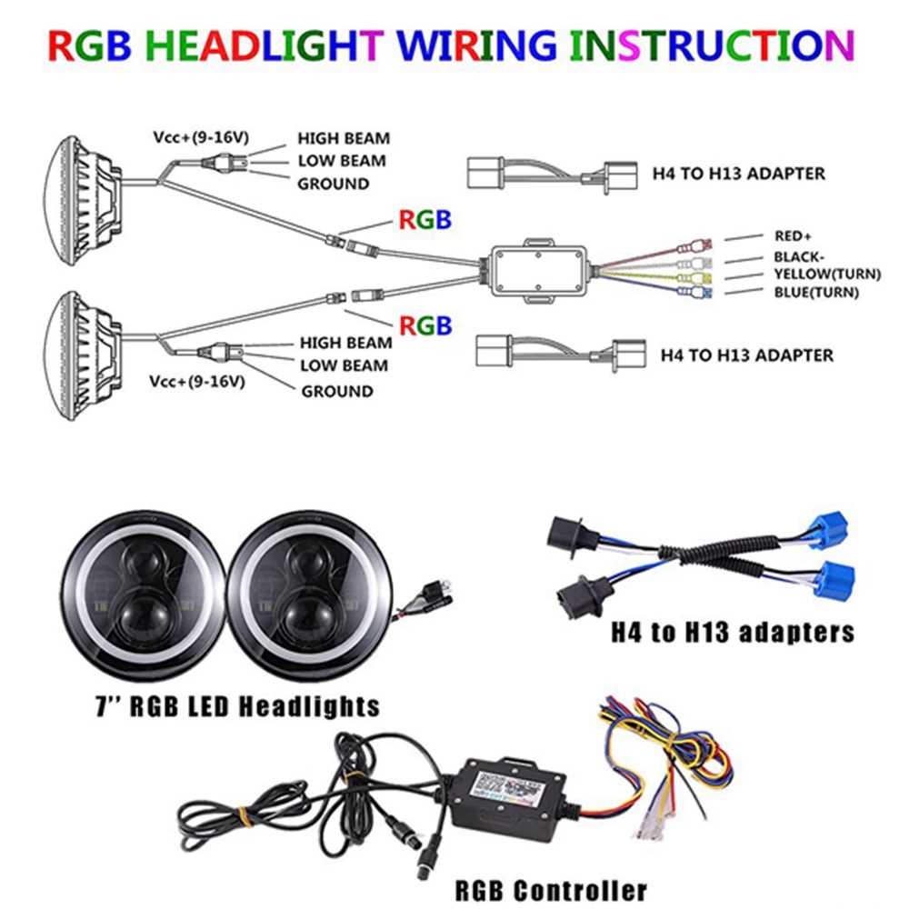 halo headlights wiring diagram