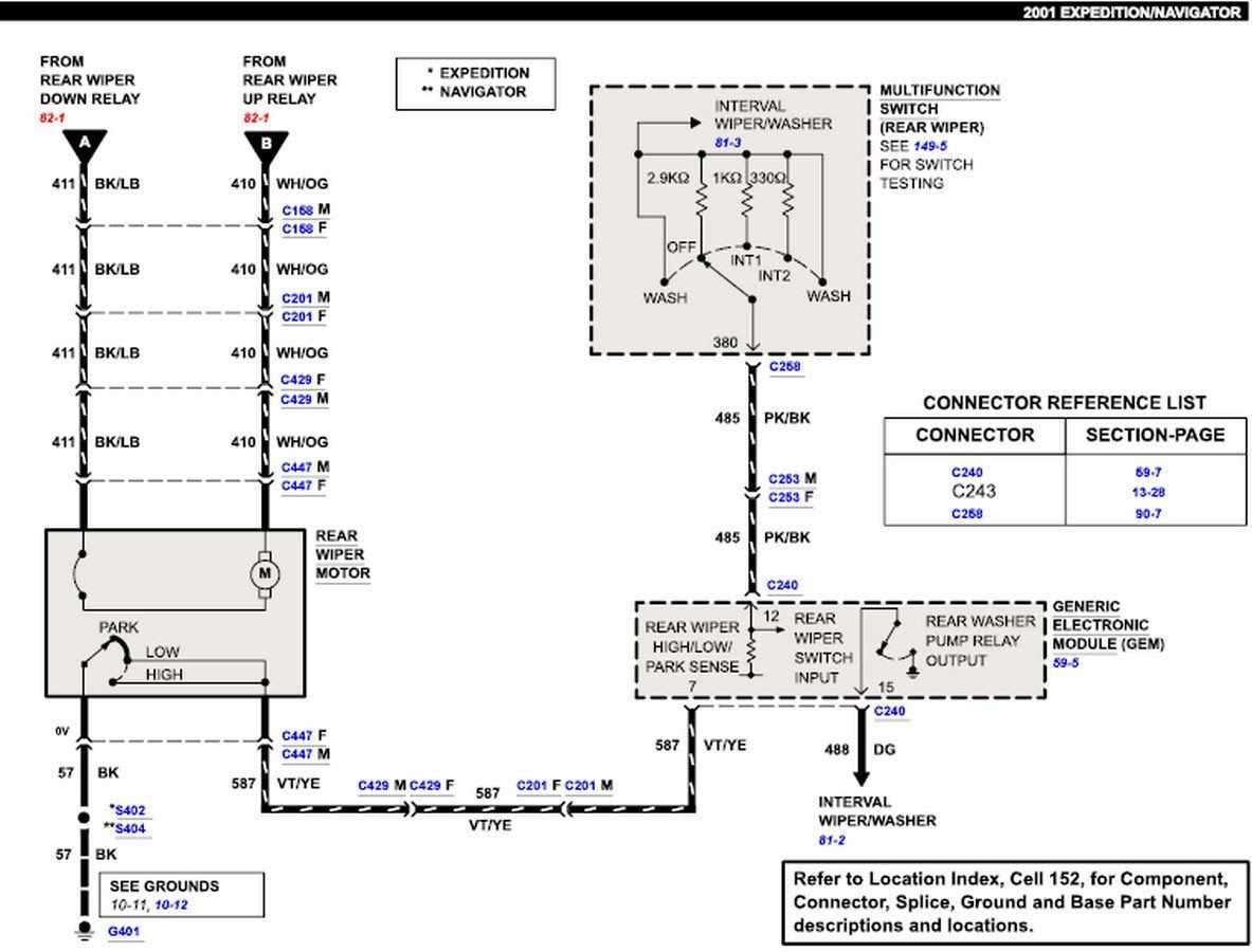 universal wiper switch wiring diagram