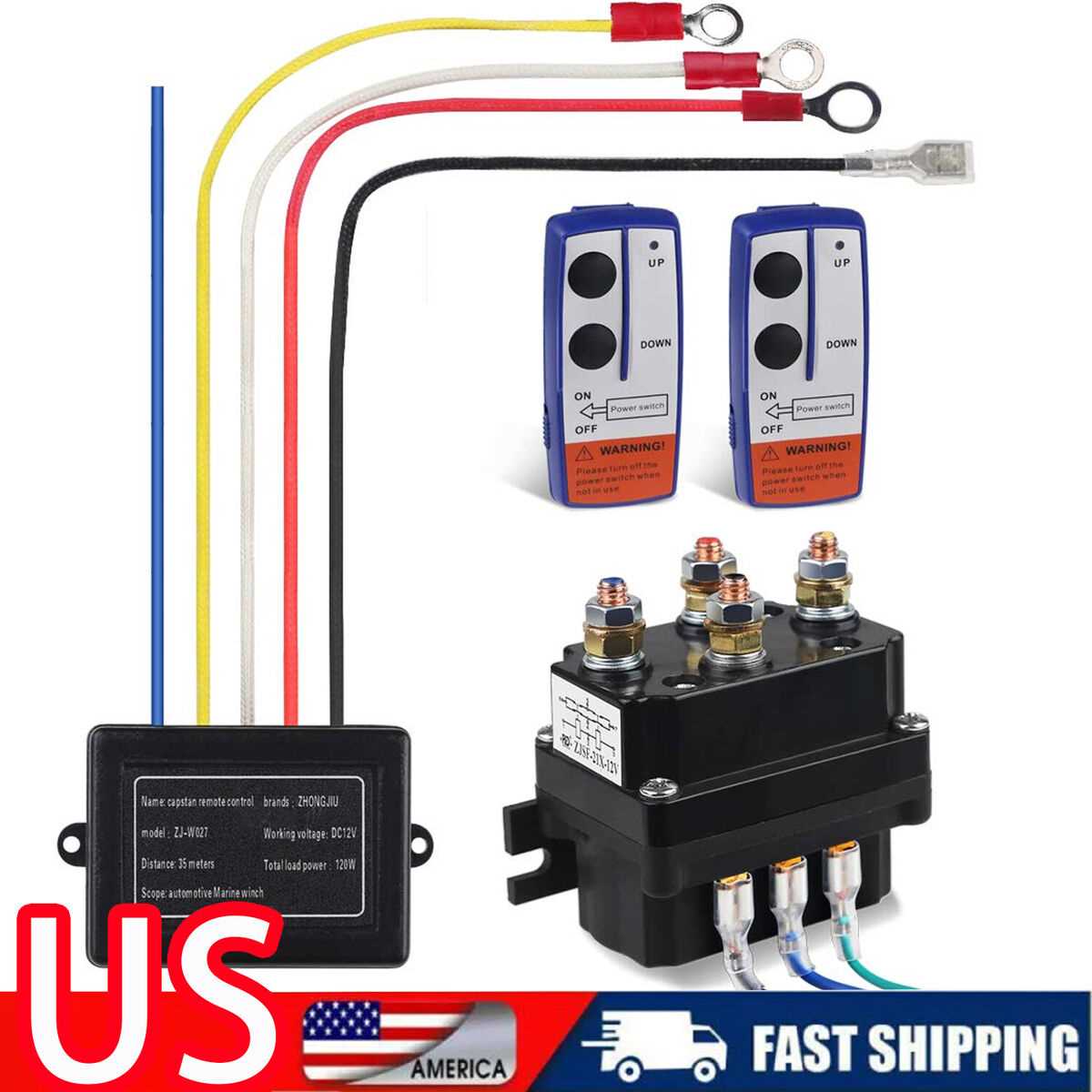 wiring diagram winch solenoid