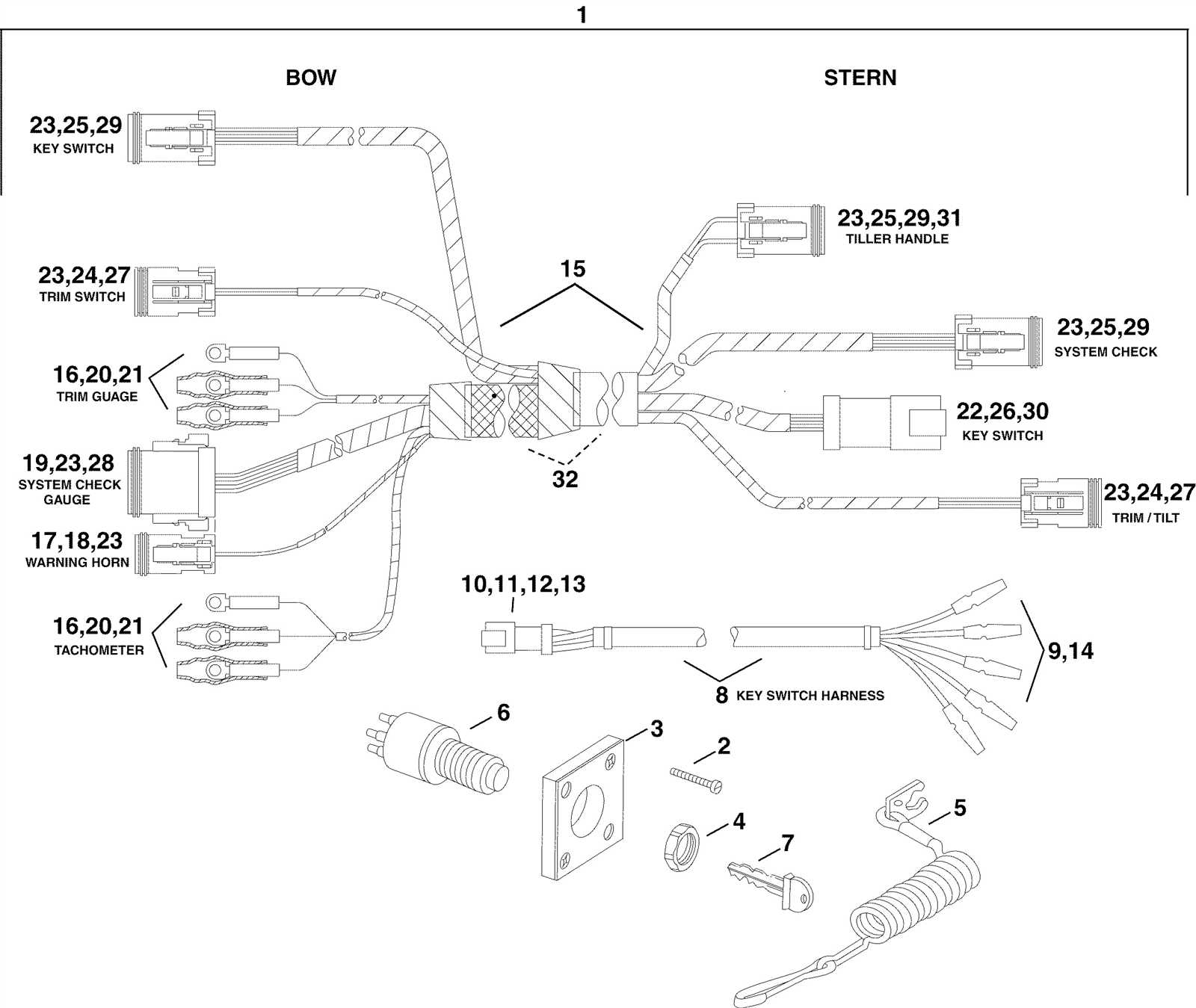 outboard motor evinrude ignition switch wiring diagram