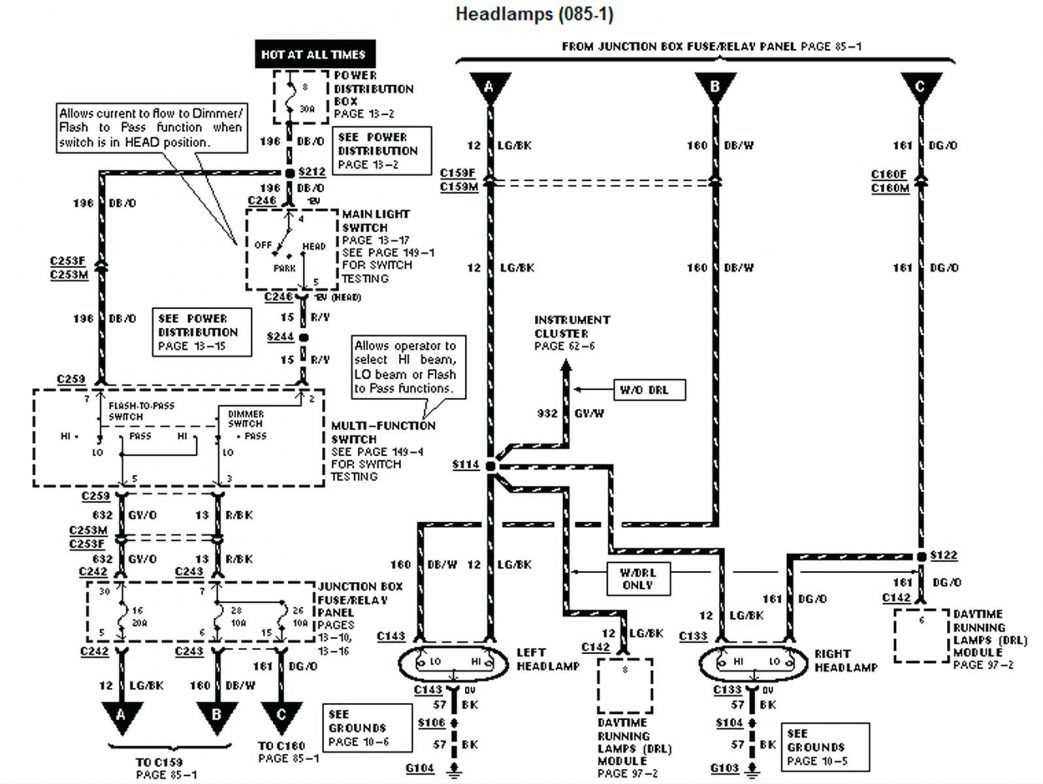 98 ford f150 radio wiring diagram