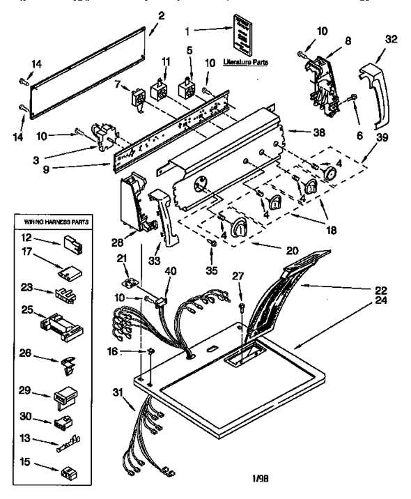 wiring diagram for kenmore dryer model 110