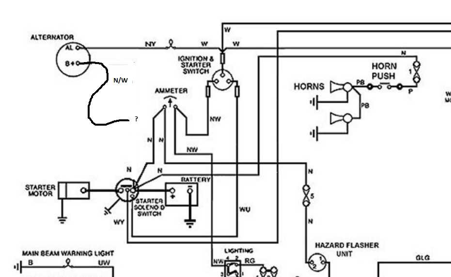 wiring diagram for ammeter