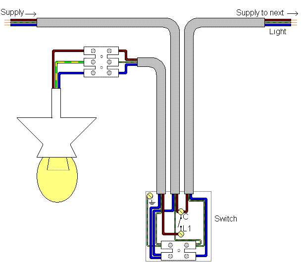 wiring diagram for single light switch