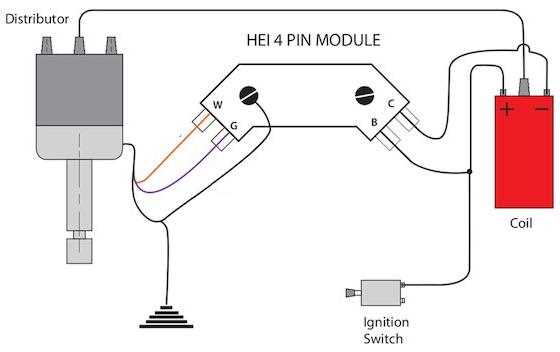 chevrolet hei distributor wiring diagram