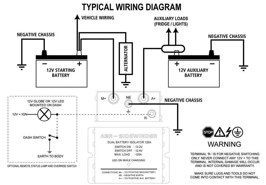 dual battery with isolator wiring diagram