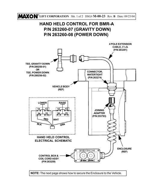 maxon lift gate wiring diagram