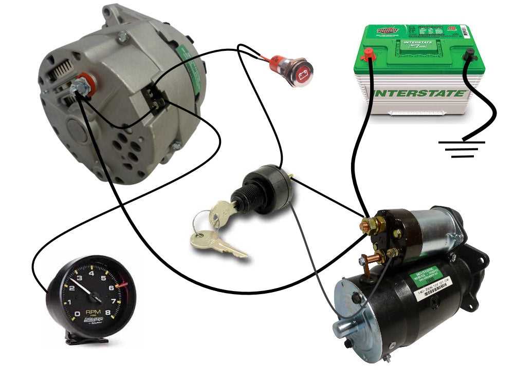 delco remy 3 wire alternator wiring diagram