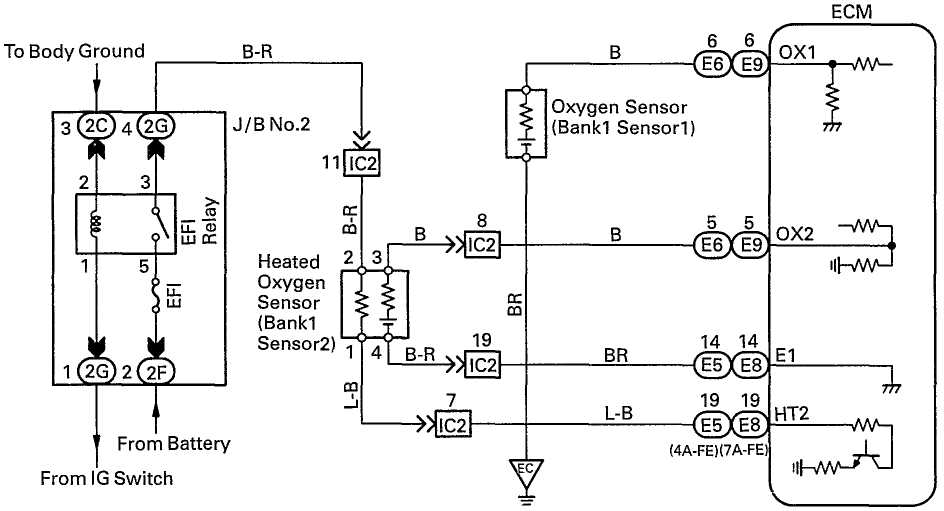 o2 sensor wiring diagram toyota