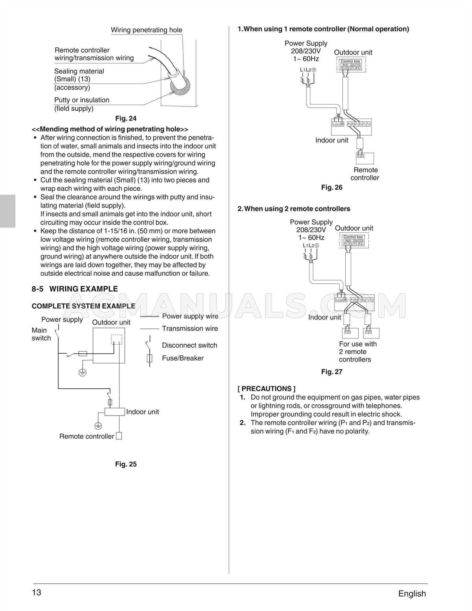 daikin mini split wiring diagram