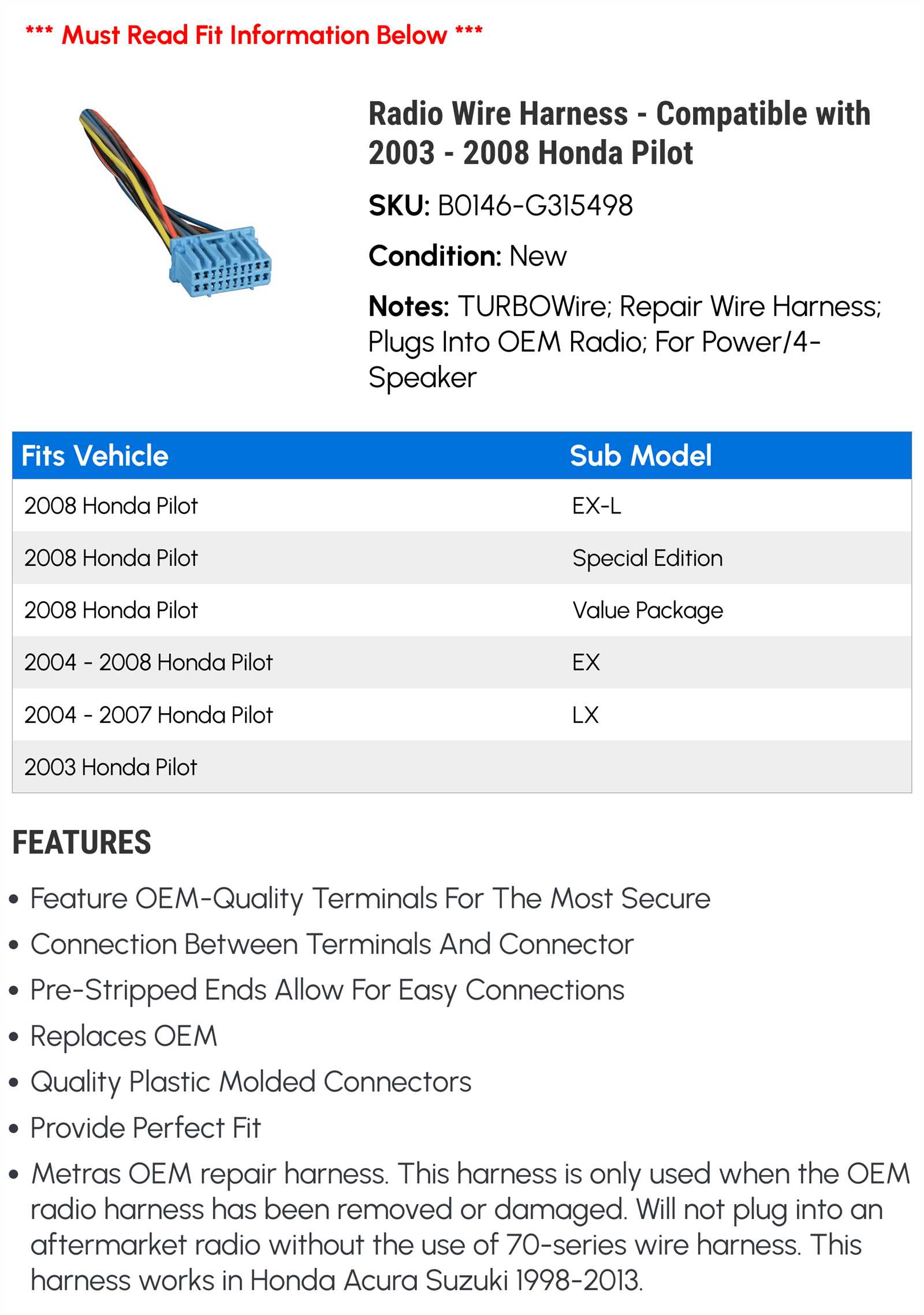 2001 ford f150 radio wiring diagram