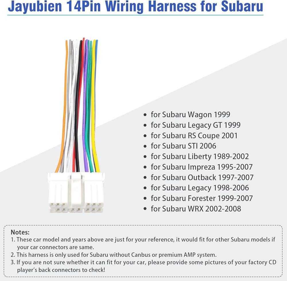 2004 subaru legacy radio wiring diagram