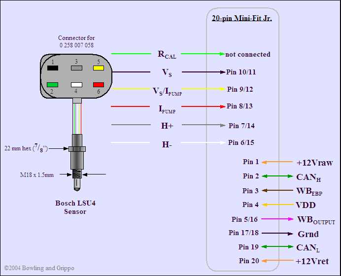 bosch 5 wire o2 sensor wiring diagram