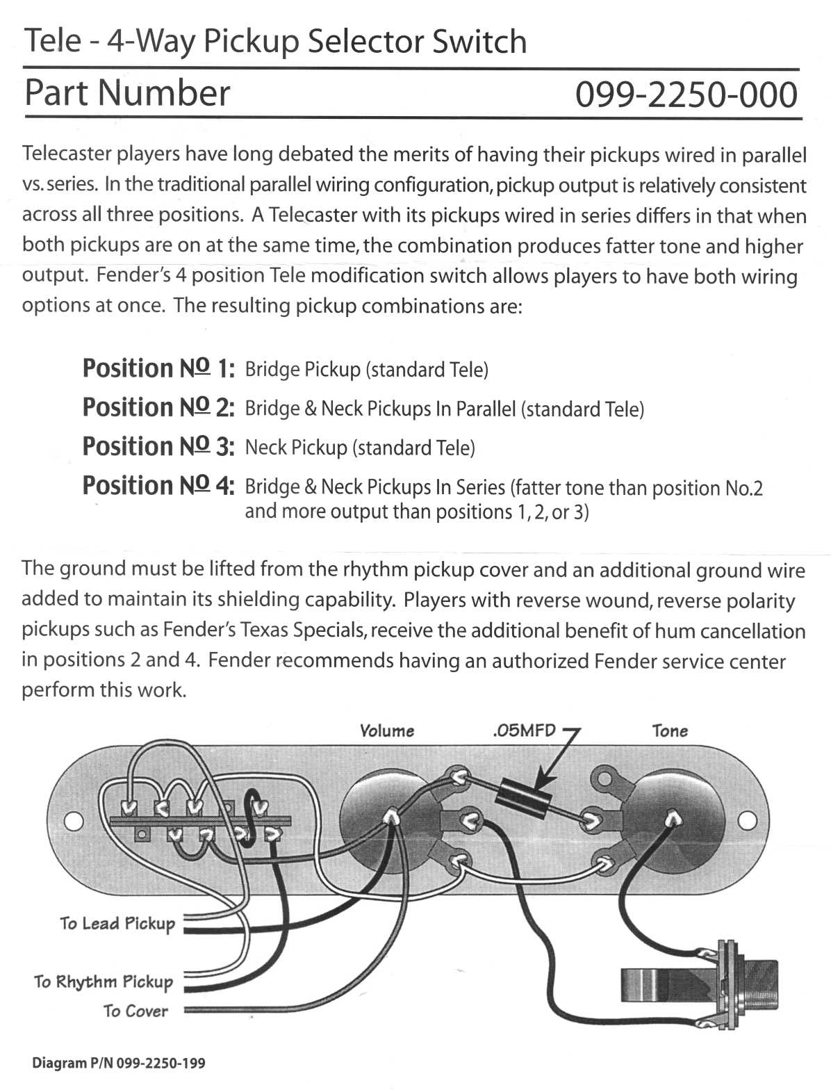 4 way telecaster wiring diagram series