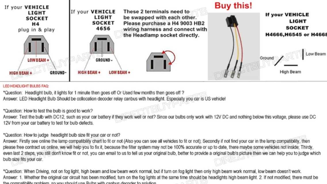 diagram h4 headlight h4 bulb wiring