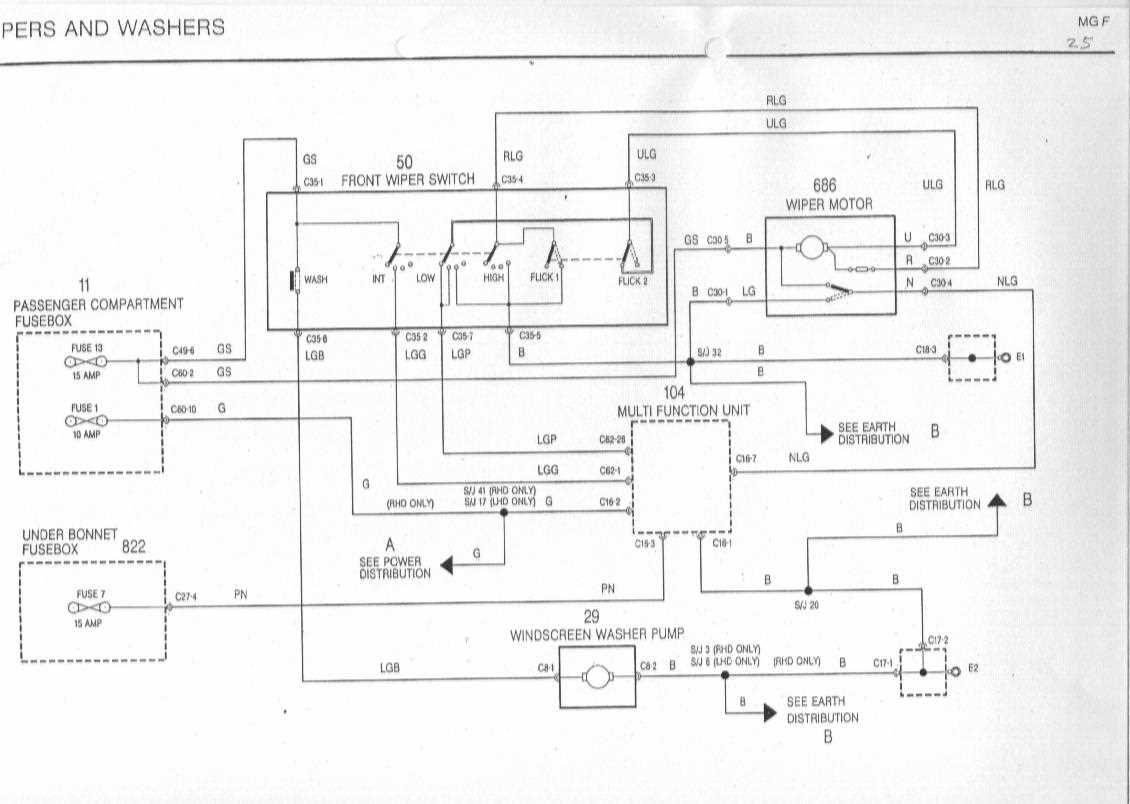 2 speed wiper motor wiring diagram