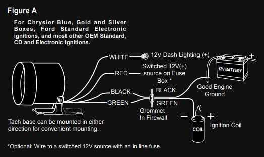 wiring diagram for auto gauge tachometer