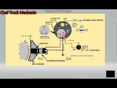 boat tachometer wiring diagram