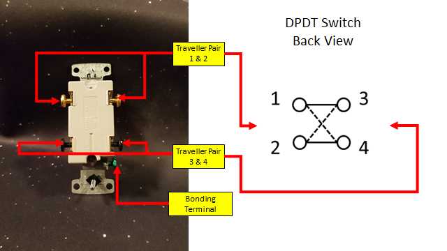 double pole double throw switch wiring diagram