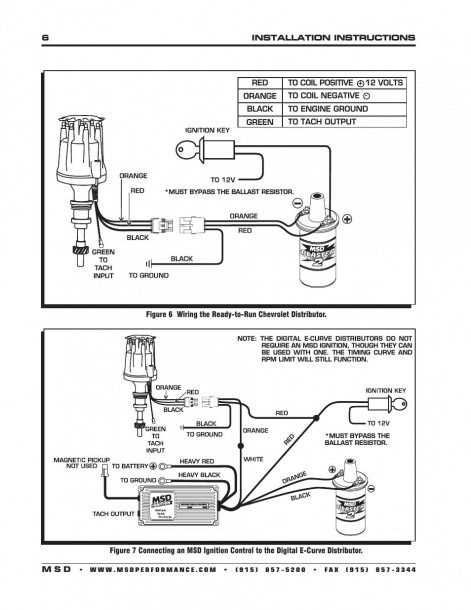 msd distributor wiring diagram