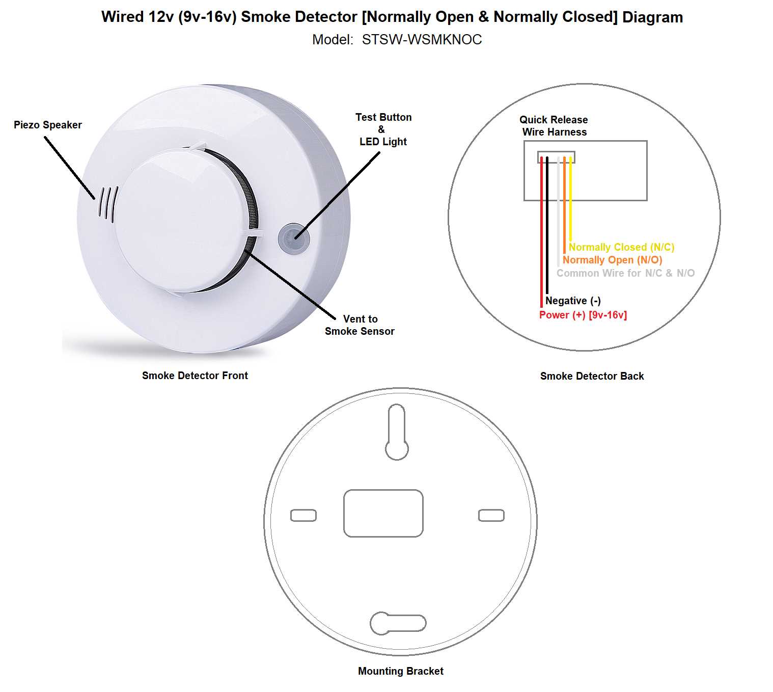 wiring diagram for smoke detectors